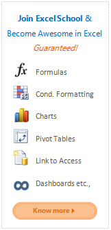 Join Excel School & Become Awesome in Excel