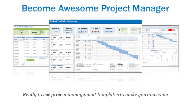 project portfolio template excel